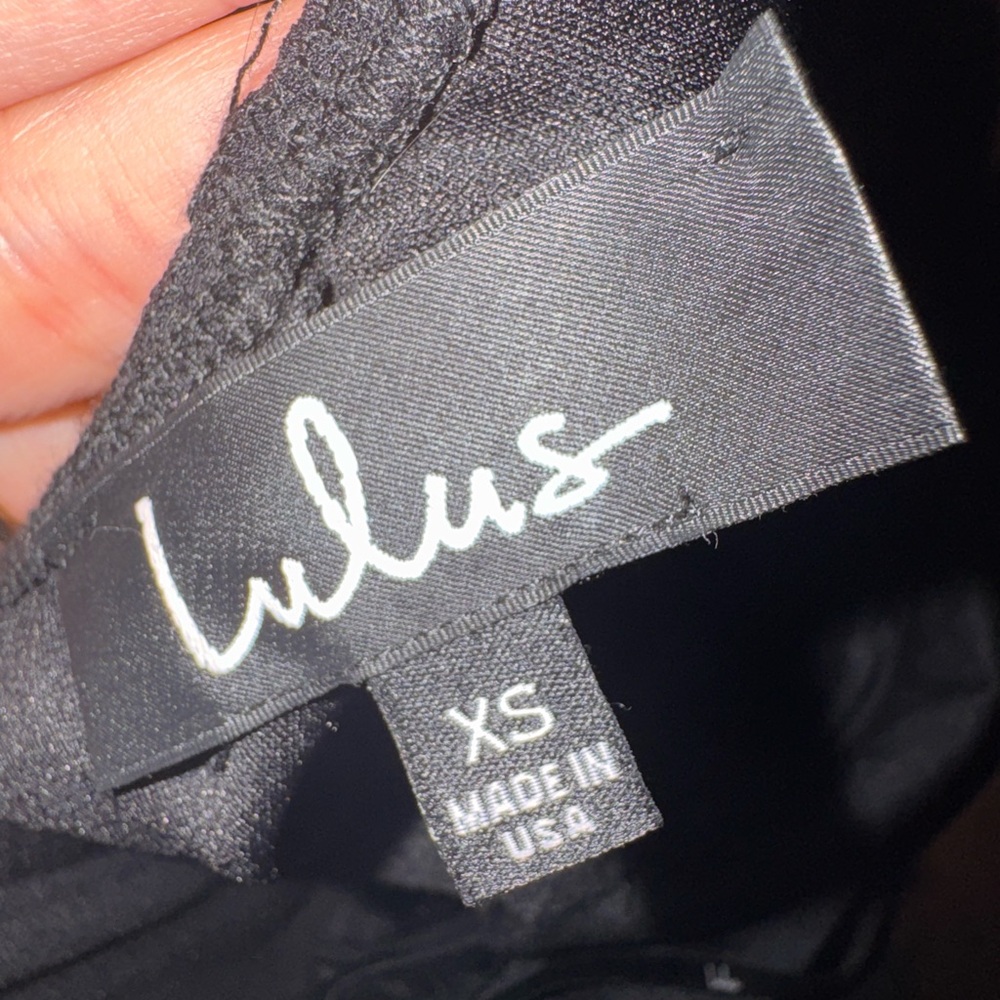 NWT Lulus Thinking Out Loud Black Backless Jumpsuit Size XS Criss Cross Back‎ - Picture 14 of 14